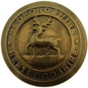 WW2 Bedfordshire and Hertfordshire Regiment SMALL Tunic Button - 19mm