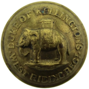 The Duke of Wellingtons West Riding Regiment Tunic Button - 26mm