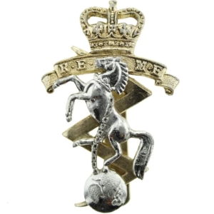 Royal Electrical & Mechanical Engineers REME Staybrite Anodised Cap Badge - Staybright