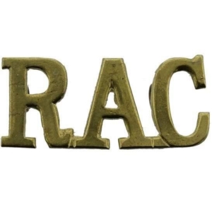 WW2 Royal Armoured Corps RAC Shoulder Title