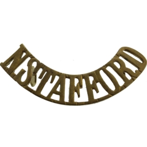 WW1 North Staffordshire (Stafford) Regiment Shoulder Title