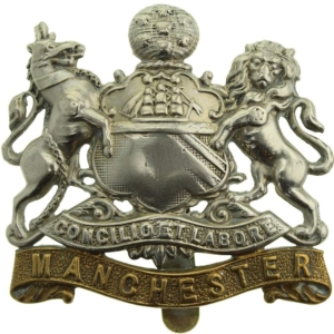 WW1 Manchester Regiment Cap Badge - FIRST PATTERN