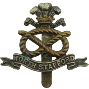 WW1 North Staffordshire (Stafford) Regiment Cap Badge