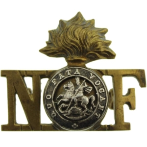 WW1 Northumberland Fusiliers Regiment BI-METAL Shoulder Title