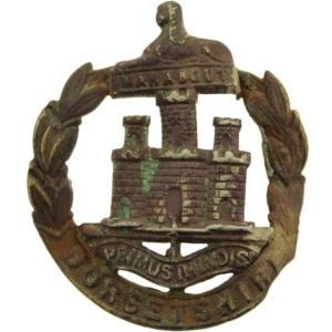 UK Dug Detecting Find - WW1 Dorsetshire Regiment Dorset Relic Cap Badge