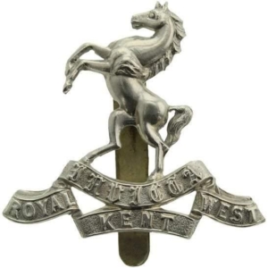 WW1 Queens Own Royal West Kent Regiment RWK Cap Badge