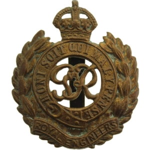 WW2 Royal Engineers Corps (George VI) Cap Badge