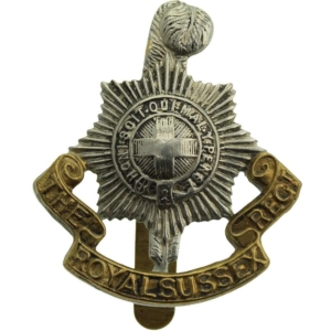 WW2 Royal Sussex Regiment Cap Badge