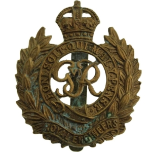 WW2 Royal Engineers Corps (George VI) Cap Badge