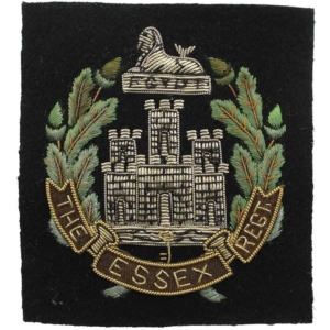 The Essex Regiment Cloth Wire BULLION Veterans Blazer Badge