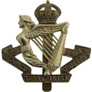 WW1 8th Kings Royal Irish Hussars Regiment (King's) Cap Badge