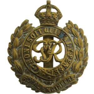 WW2 Royal Engineers Corps (George VI) Cap Badge
