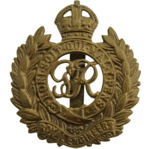 WW2 Royal Engineers Corps (George VI) Cap Badge