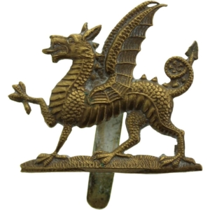 WW1 1st Monmouthshire Regiment Cap Badge - First Pattern
