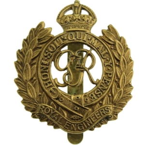 WW2 Royal Engineers Corps (George VI) Cap Badge
