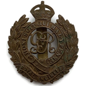 WW1 Royal Engineers Corps (George V) Cap Badge