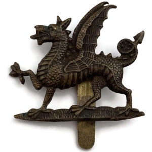 WW1 1st Monmouthshire Regiment Cap Badge - First Pattern