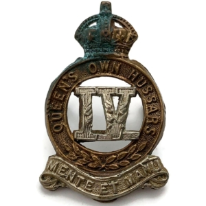 4th Queens Own Hussars Regiment Collar Badge