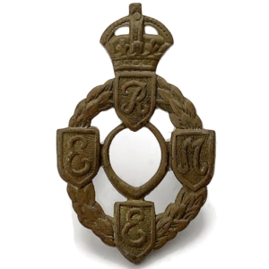 WW2 Royal Electrical & Mechanical Engineers REME Collar Badge - First Pattern