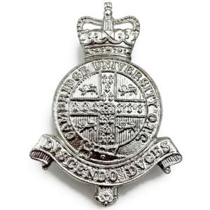 Cambridge University OTC Officers Training Corps Staybrite Anodised Cap Badge - Staybright