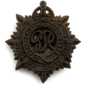 WW2 Royal Army Service Corps RASC PLASTIC Economy Issue Cap Badge