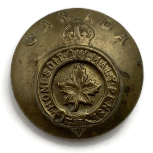 WW1 Canadian Army Forces Canada Division CEF Corps Button - 26mm