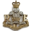 Royal Monmouthshire Royal Engineers Militia Staybrite Anodised Cap Badge - Staybright