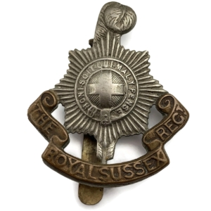 WW1 Royal Sussex Regiment Cap Badge