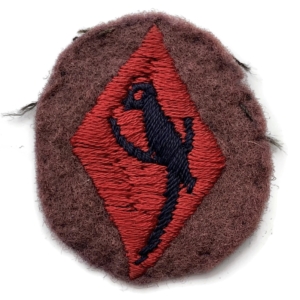 WW2 48th South Midlands Infantry Division Cloth Formation Sign Patch Badge