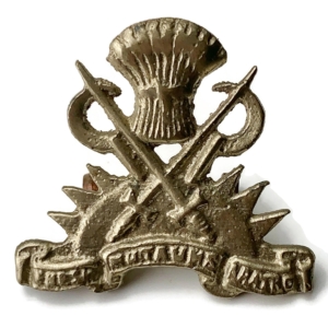 Indian Army Military Grass Farms Department British Colonial Cap Badge