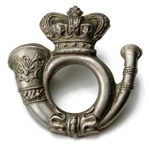 VICTORIAN Light Infantry Regiment of Foot Cap Badge - Queen Victoria Crown