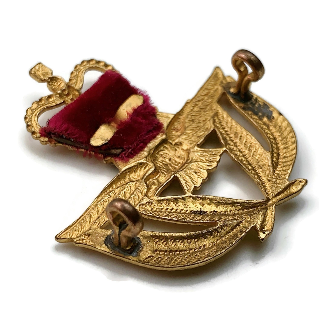 Royal Air Force RAF WARRANT OFFICERS Cap Badge - Queens Crown - British ...