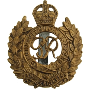 WW2 Royal Engineers Corps (George VI) Cap Badge