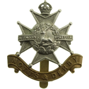 WW1 Sherwood Foresters (Notts and Derby) Regiment Cap Badge