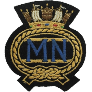 British Merchant Navy Cloth Veterans Blazer Badge Patch