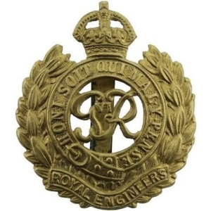 WW2 Royal Engineers Corps (George VI) Cap Badge