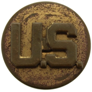 WW2 United States US Army American Infantry Collar Badge - SCREW BACK