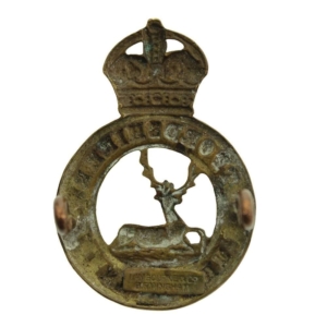 WW1 Hertfordshire Regiment Cap Badge - LAMBOURNE & CO Makers Mark