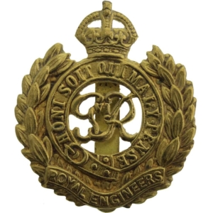 WW2 Royal Engineers Corps (George VI) Cap Badge