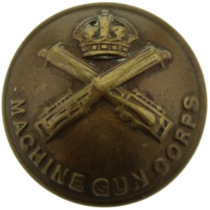 WW1 Machine Gun Corps MGC Tunic Button - 26mm