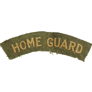 WW2 Home Guard Unit Cloth Shoulder Title Badge Flash