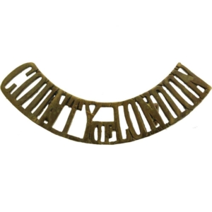 WW1 County of London Battalion Regiment Shoulder Title