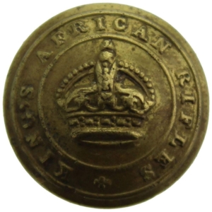 Kings African Rifles Regiment KAR King's SMALL Tunic Button - 20mm