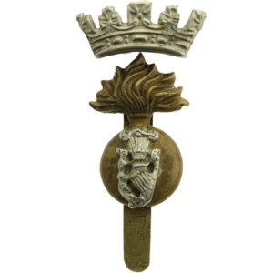 WW1 Royal Irish Fusiliers RIF Regiment Cap Badge - DUAL CONSTRUCTION