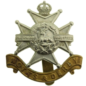 WW2 Sherwood Foresters (Notts and Derby) Regiment Cap Badge