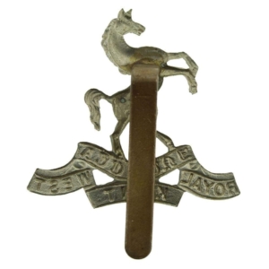 WW2 Queens Own Royal West Kent Regiment RWK Cap Badge