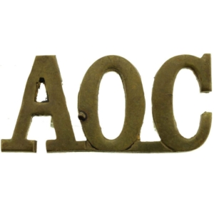 WW1 Army Ordnance Corps AOC Shoulder Title