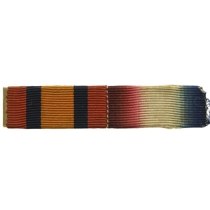 Boer War Queens South Africa QSA & WW1 1914/15 Star Medal Ribbon Bar - PIN BACK