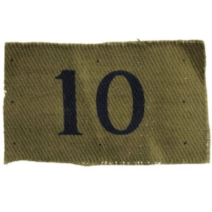 WW2 Home Guard 10th Company / Battalion Unit Cloth Shoulder Title Insignia Badge