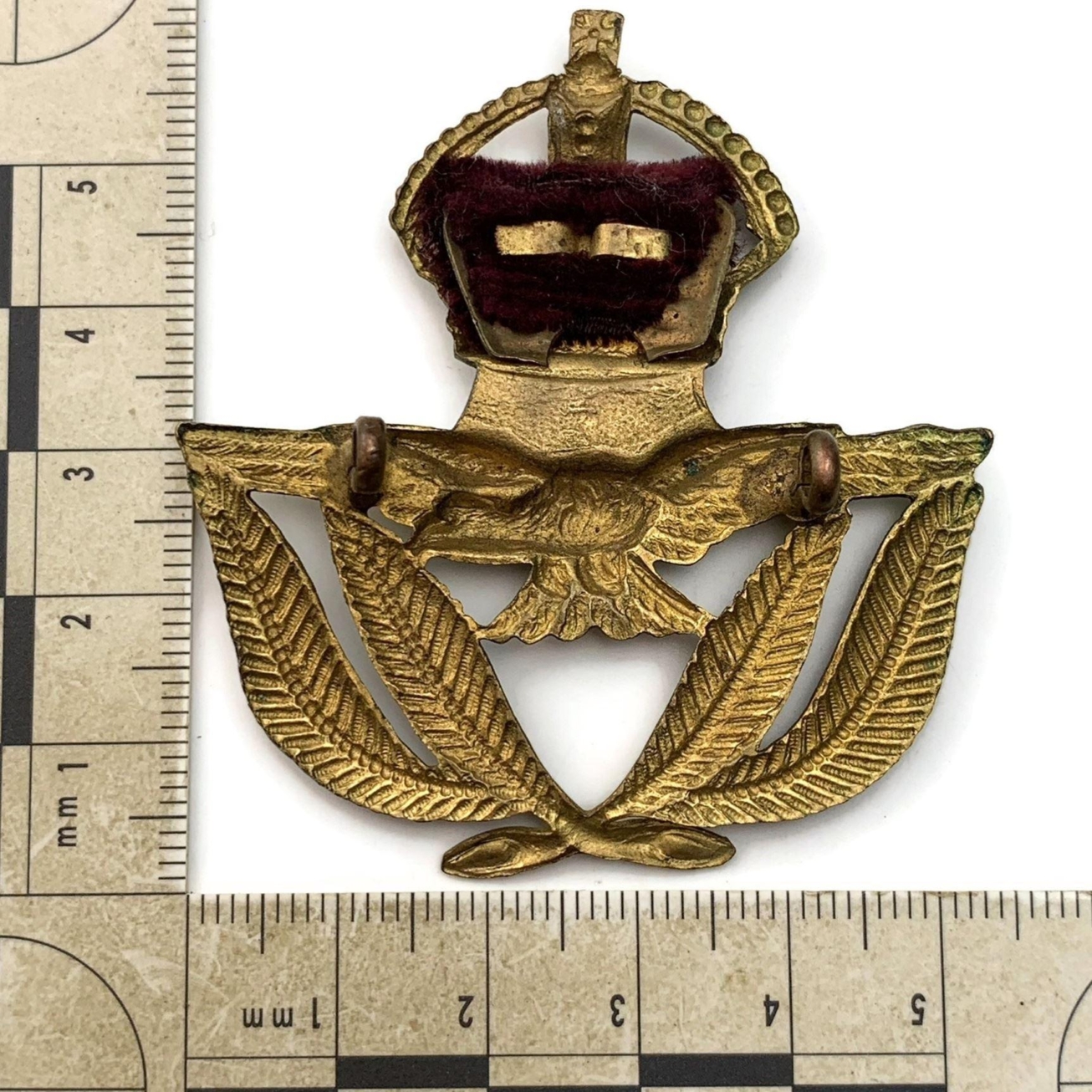 WW2 Royal Air Force RAF WARRANT OFFICERS Cap Badge - British Military ...